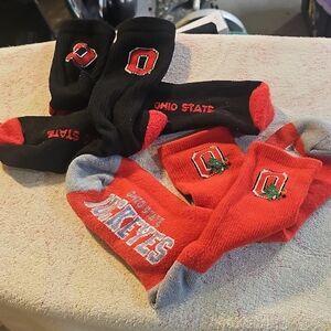 Men's Crew Socks - Red & Black